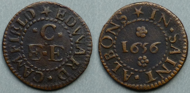 St Albans, Edward Camfield 1656 farthing